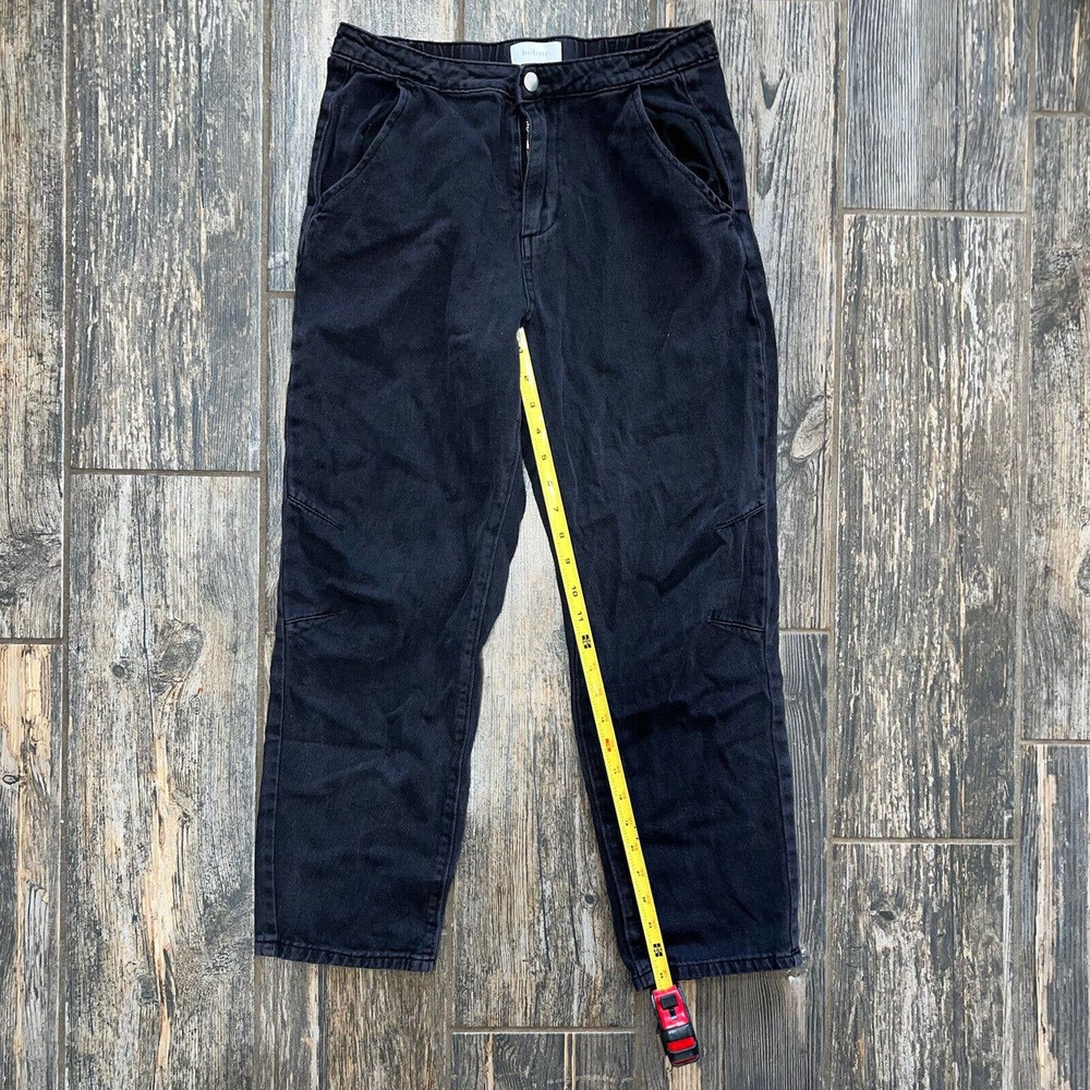 Bohme Black Paper mom jeans, Tapered Leg Woman Size M - Picture 4 of 8